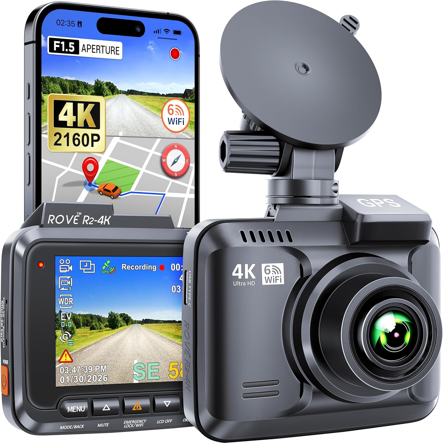 Rove R2-4K Dash Cam